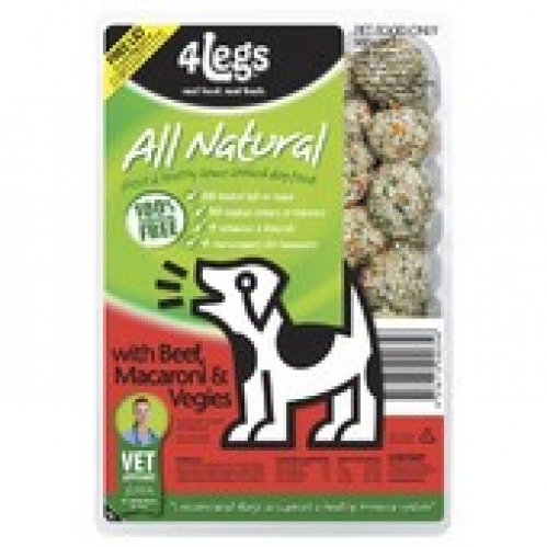 4 Legs Beef & Macaroni Dog Food 900g
