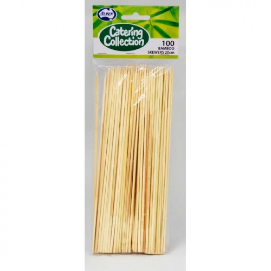 Alpen Bamboo Skewer 2.5mm x 25cm 100 pack