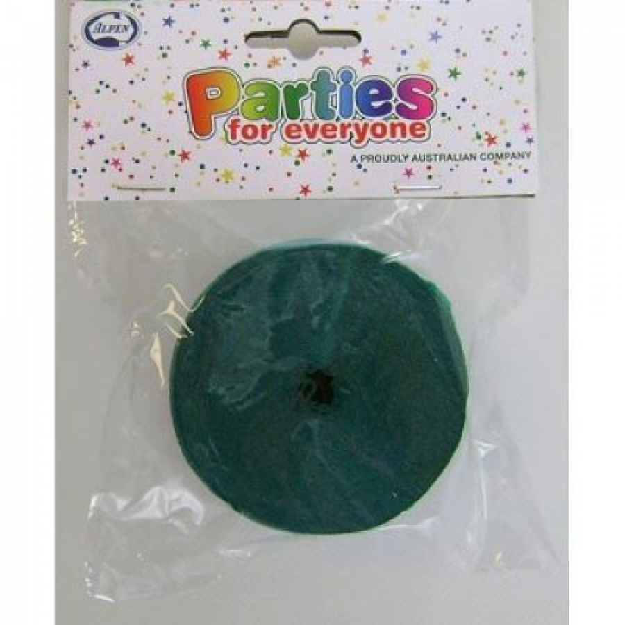 Alpen Green Crepe Streamer