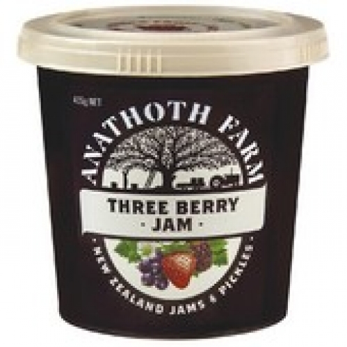 Anathoth Three Berry Jam 455g