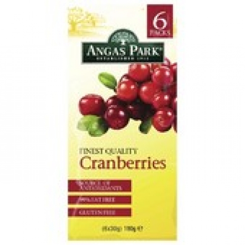 Angas Park Cranberry Snack Packs 6 pack 180g