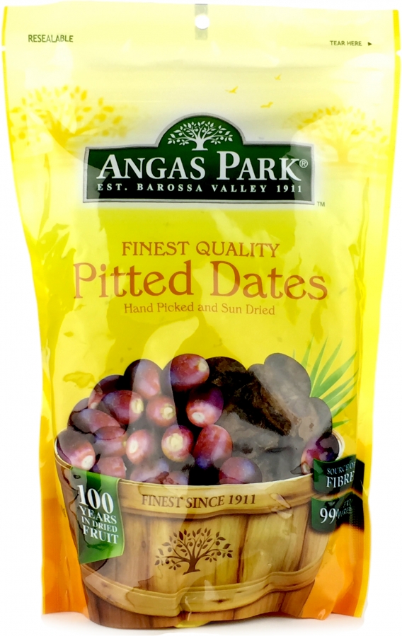 Angas Park Dates Pitted Resealable Pack 500g