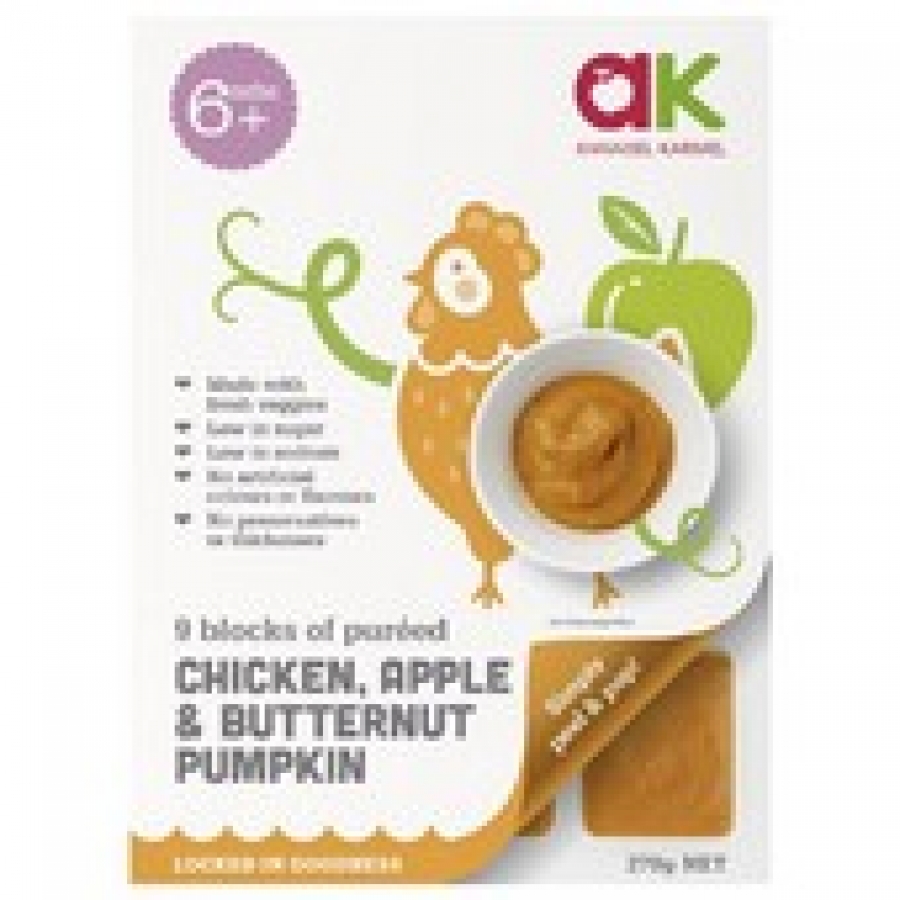 Annabel Karmel Frozen Pureed Chicken Apple & Butternut Pumpkin Blocks 270g
