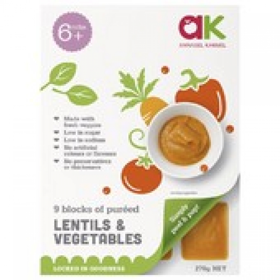 Annabel Karmel Frozen Pureed Lentil & Vegetable Blocks 270g