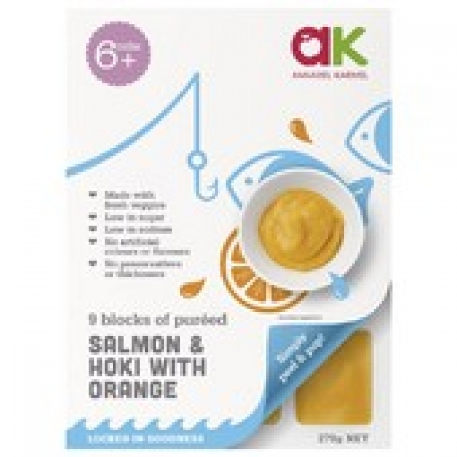 Annabel Karmel Frozen Pureed Salmon & Hoki with Orange 270g