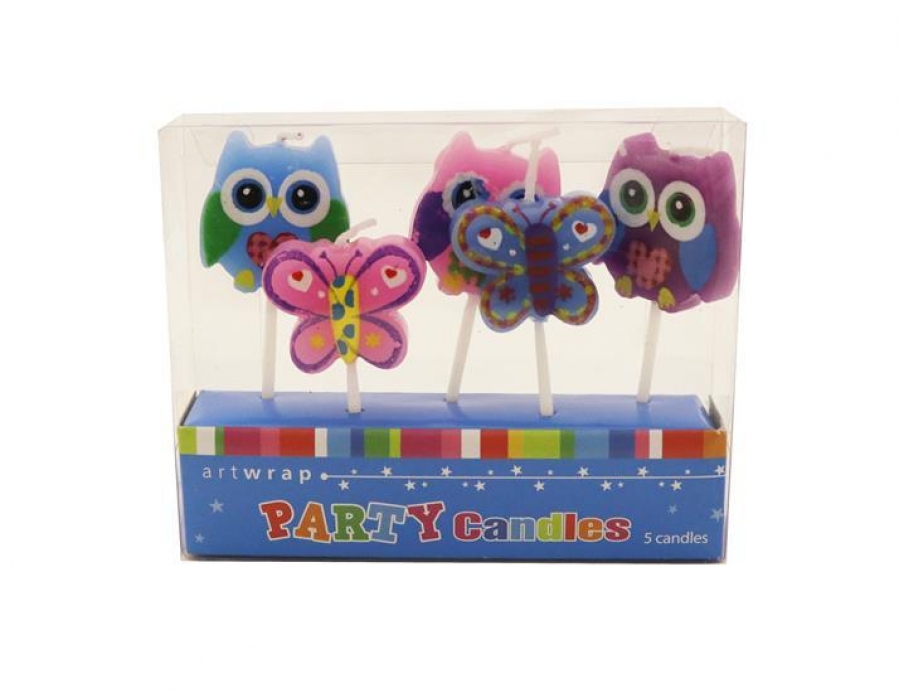 Artwrap Candle 5 Pack Owl
