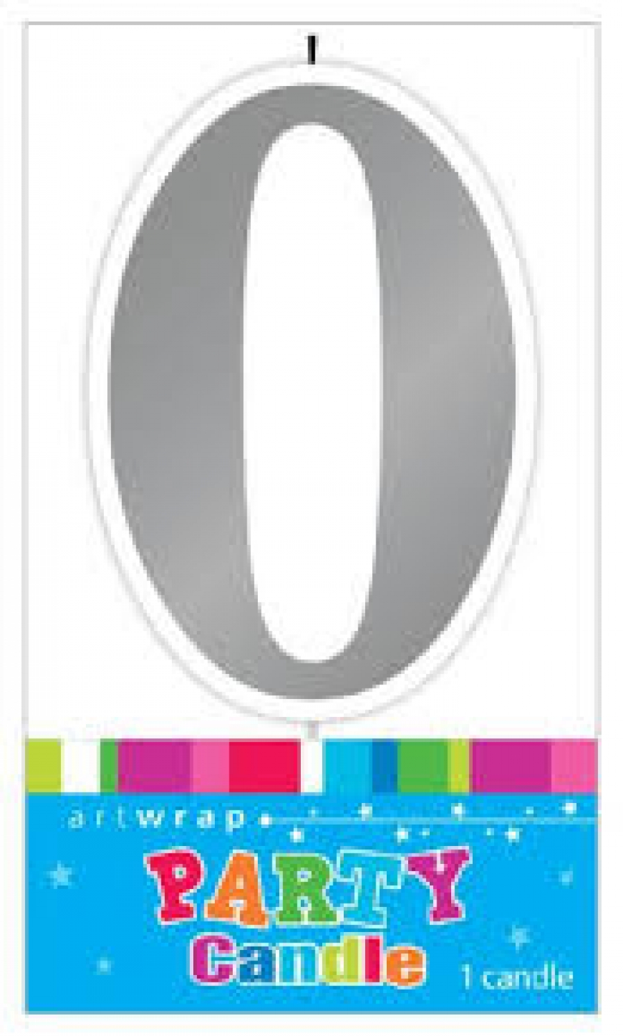 Artwrap Candle Silver '0'