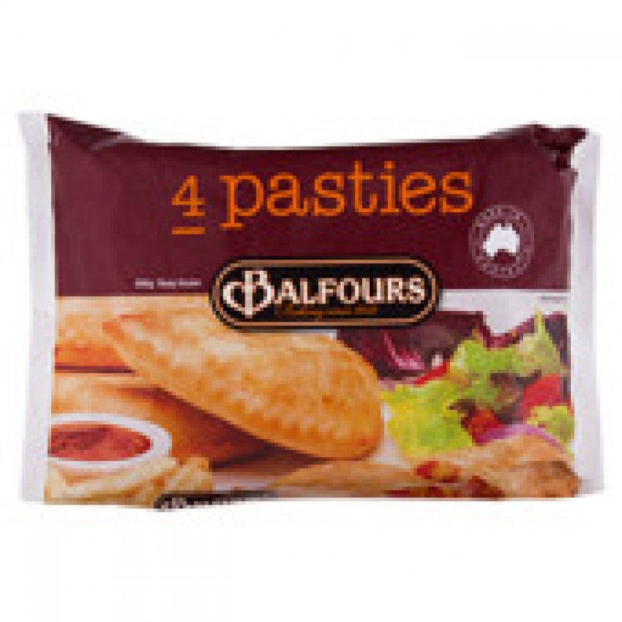 Balfours Frozen Pasties 4 pack 600g