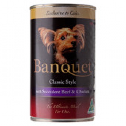 Banquet Classic Style Beef & Chicken Canned Dog Food 400g