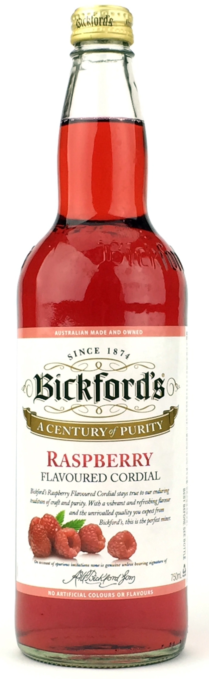 Bickfords Lemon Lime & Bitters Cordial 750mL