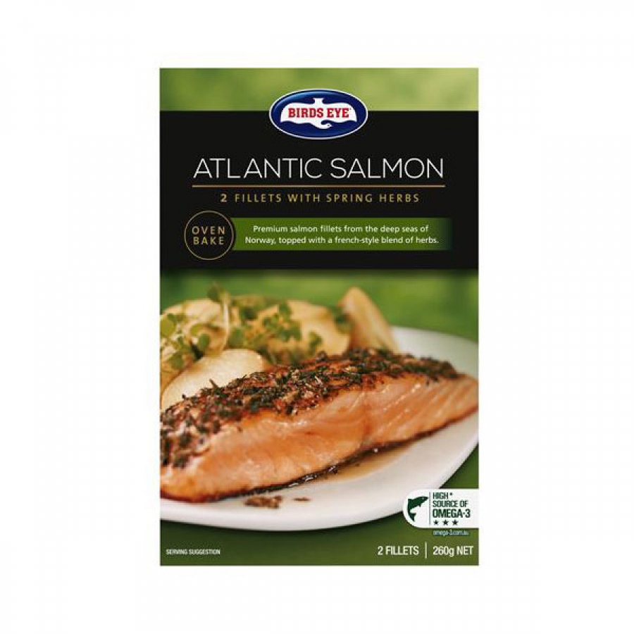 Birds Eye Atlantic Salmon with Spring Herbs 260g