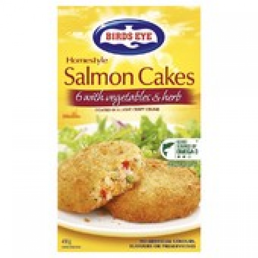 Birds Eye Frozen Salmon Fish Cakes with Vegetables & Herbs 480g