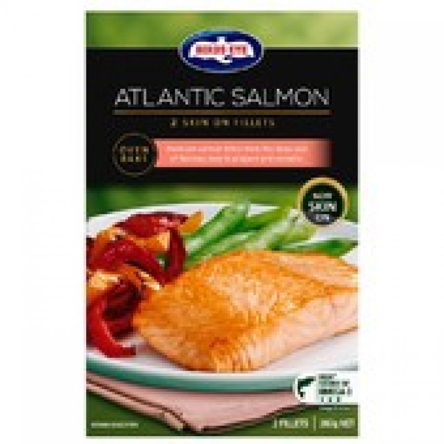 Birds Eye Frozen Skin On Atlantic Salmon Fillets 260g