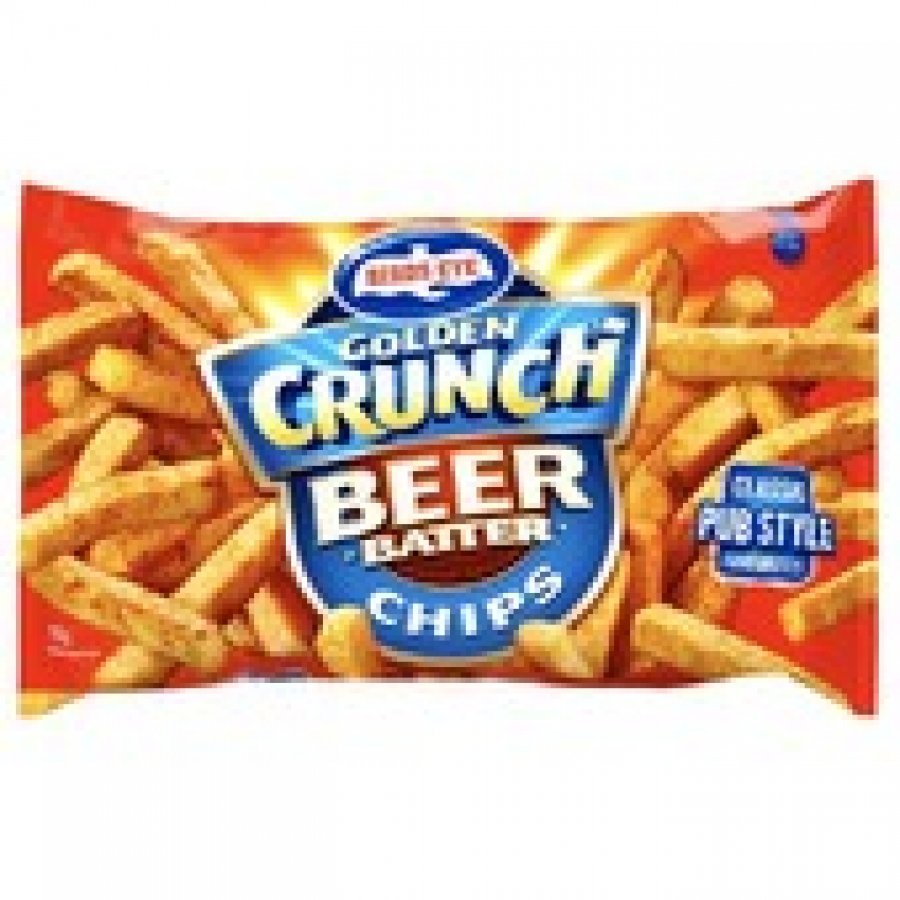 Birds Eye Golden Crunch Beer Batter Frozen Potato Chips 750g