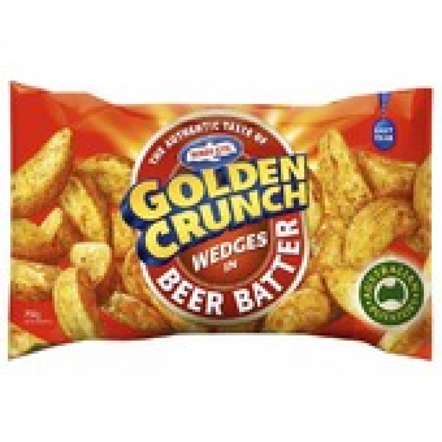 Birds Eye Golden Crunch Beer Battered Frozen Potato Wedges 750g