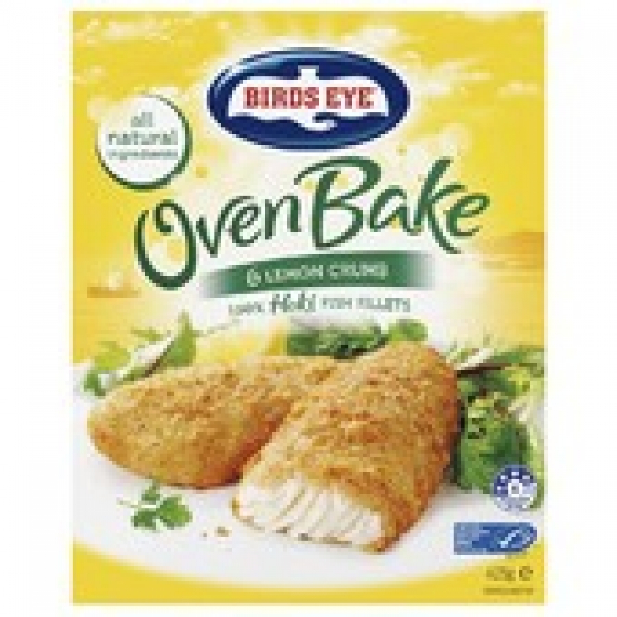 Birds Eye Oven Bake Lemon Crumbed Frozen Fish Fillets 6 pack 425g