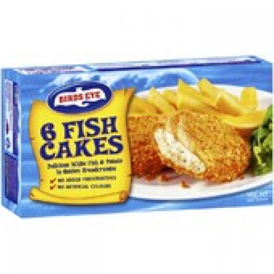 Birds Eye Oven Fry Frozen Fish Cakes 6 pack 300g