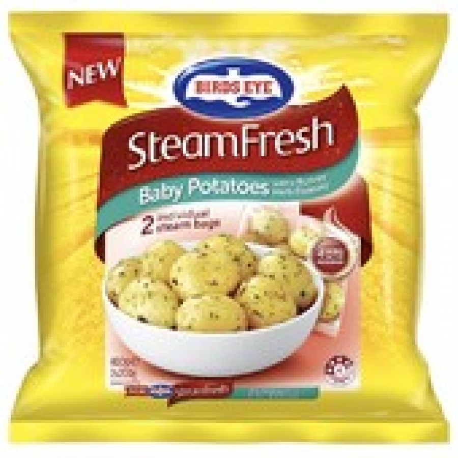Birds Eye SteamFresh Frozen Baby Potatoes with Herb Dressing 400 gram