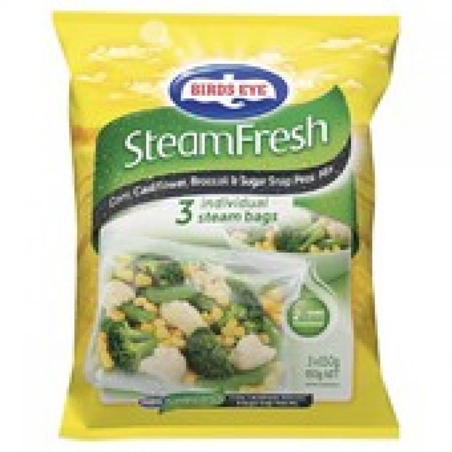 Birds Eye SteamFresh Frozen Broccoli Cauliflower Corn & Peas 450g