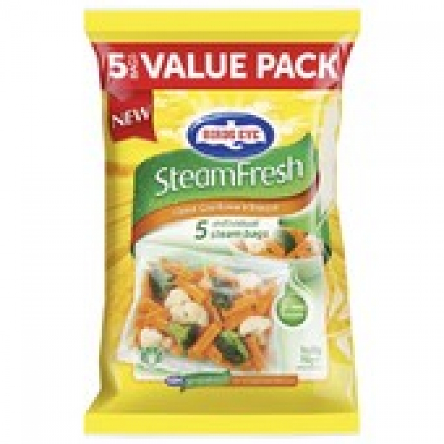 Birds Eye SteamFresh Frozen Carrots Cauliflower & Broccoli 750g