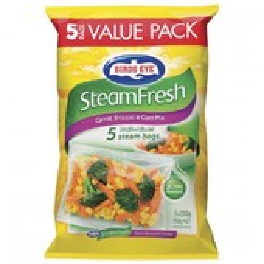 Birds Eye SteamFresh Frozen Carrots Corn & Broccoli 750g