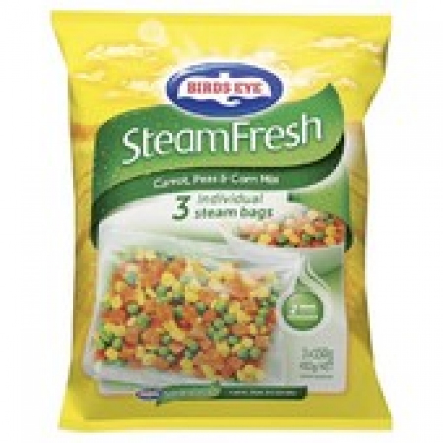 Birds Eye SteamFresh Frozen Carrots Peas & Corn 450g