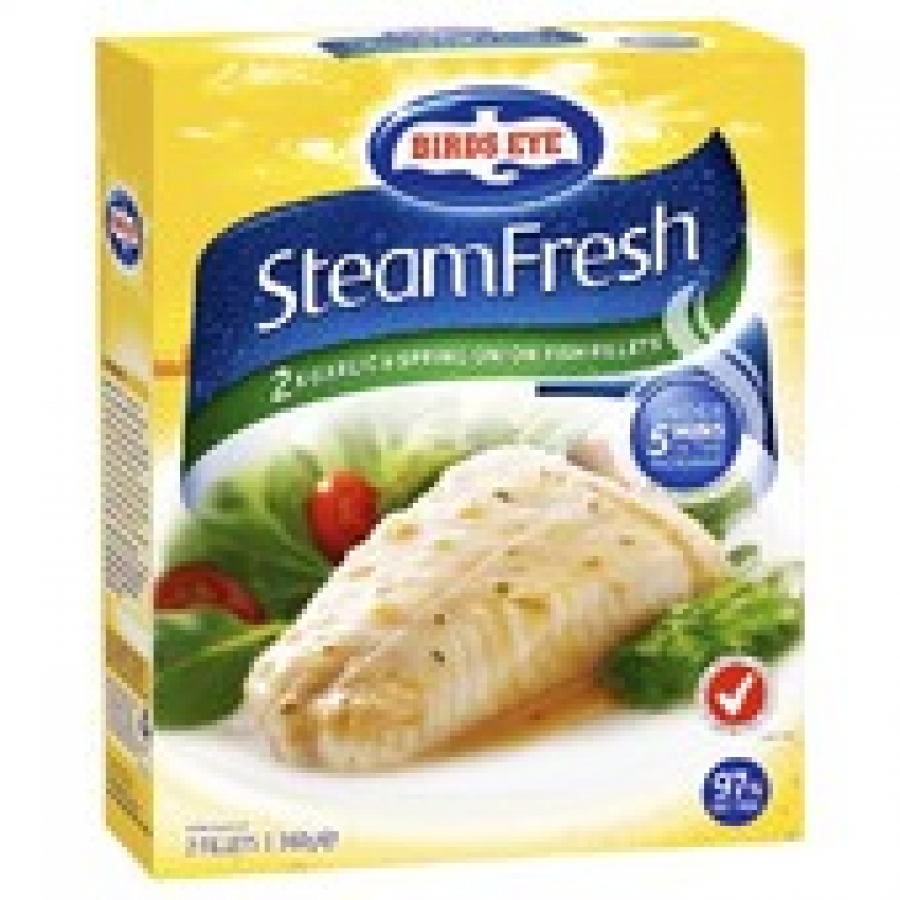 Birds Eye SteamFresh Frozen Roast Garlic & Spring Onion Fish Fillets 360g