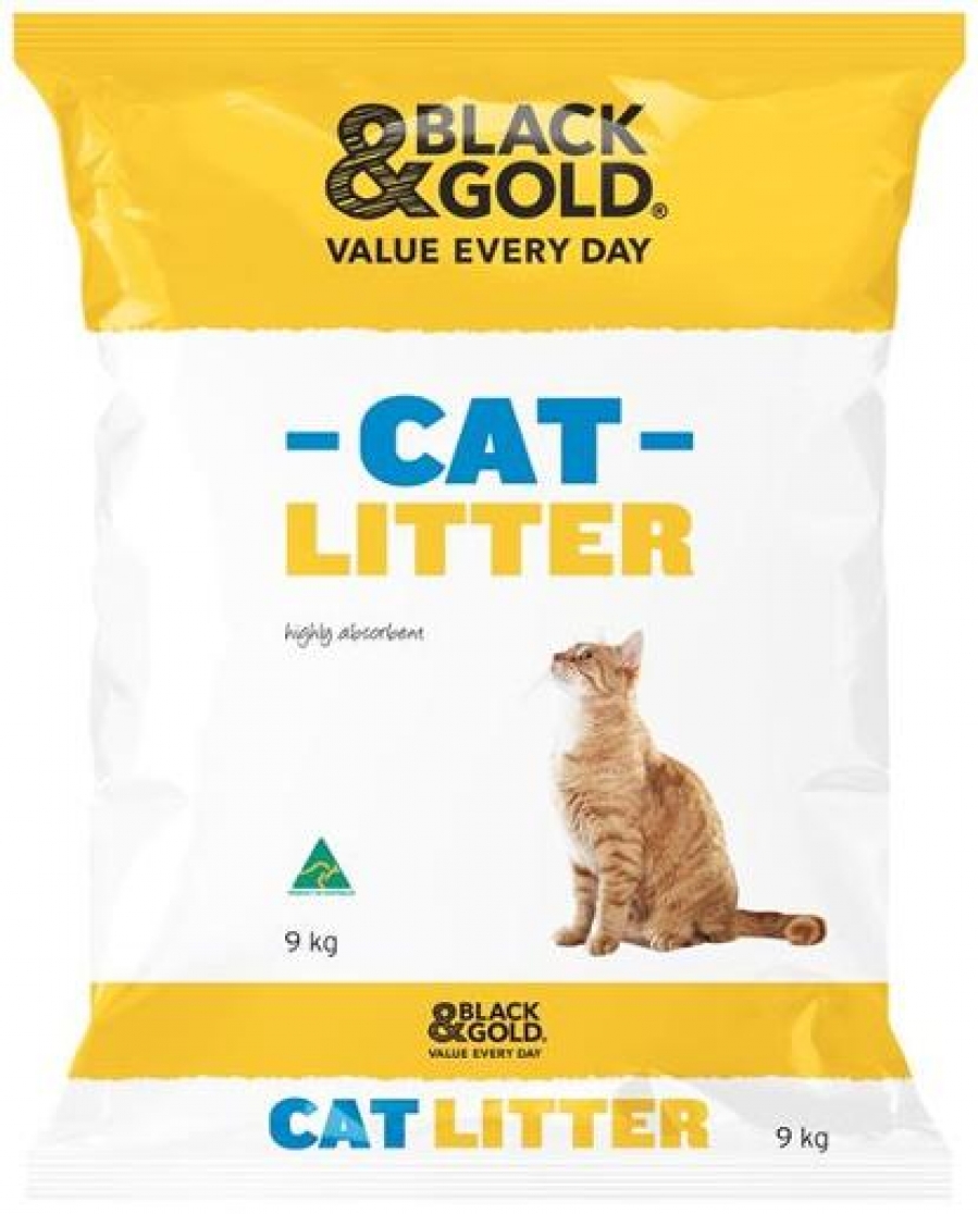 Black & Gold Cat Litter 9kg