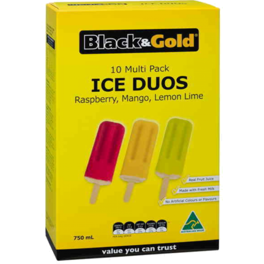Black & Gold Ice Duos 10 pack