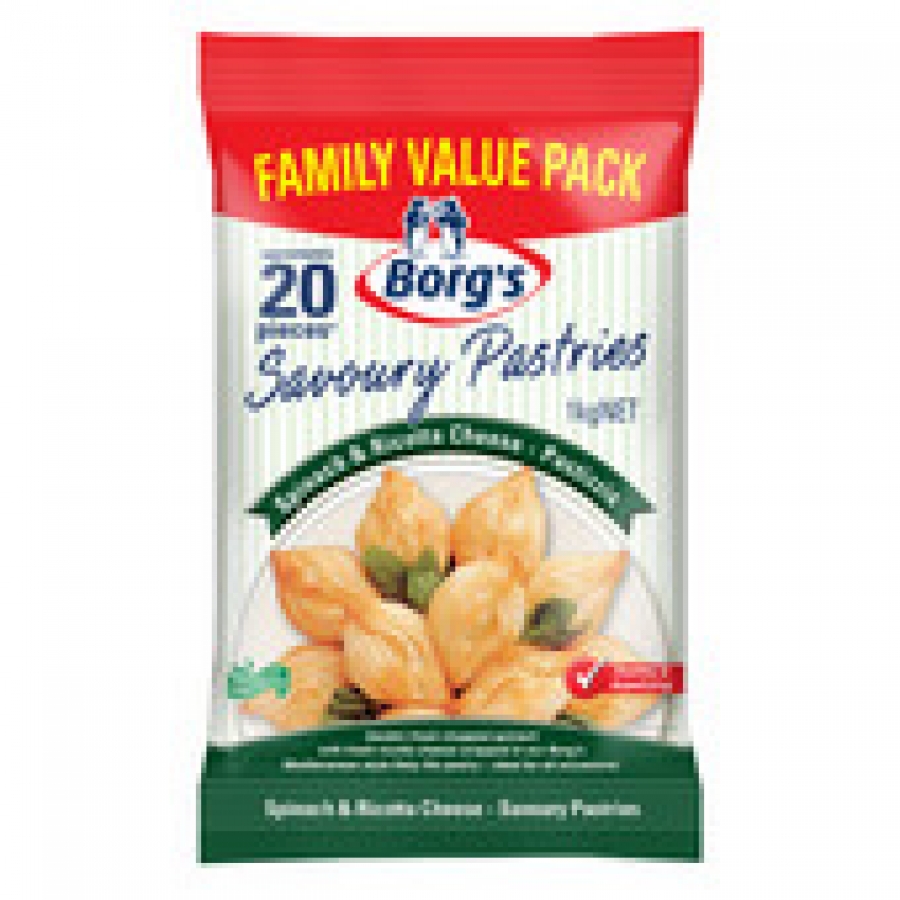 Borgs Frozen Spinach Pastizzi 1kg