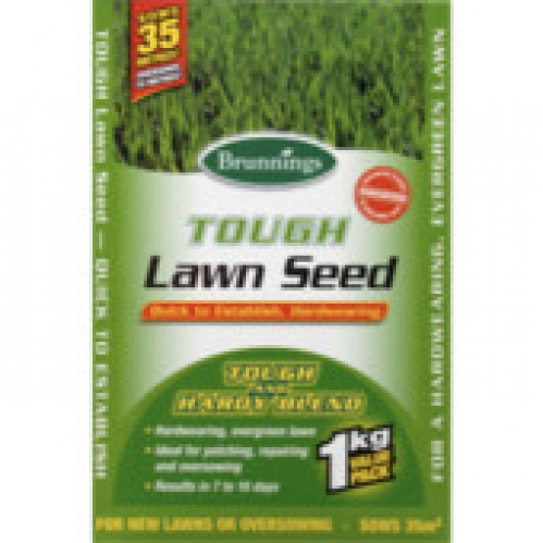 Brunnings Tough Lawn Seed for New Lawns or Oversowing 1kg