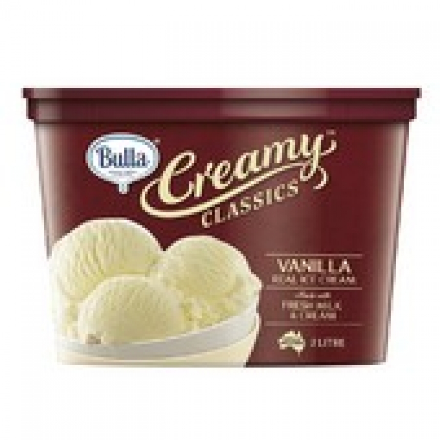 Bulla Creamy Classics Vanilla Ice Cream 2L