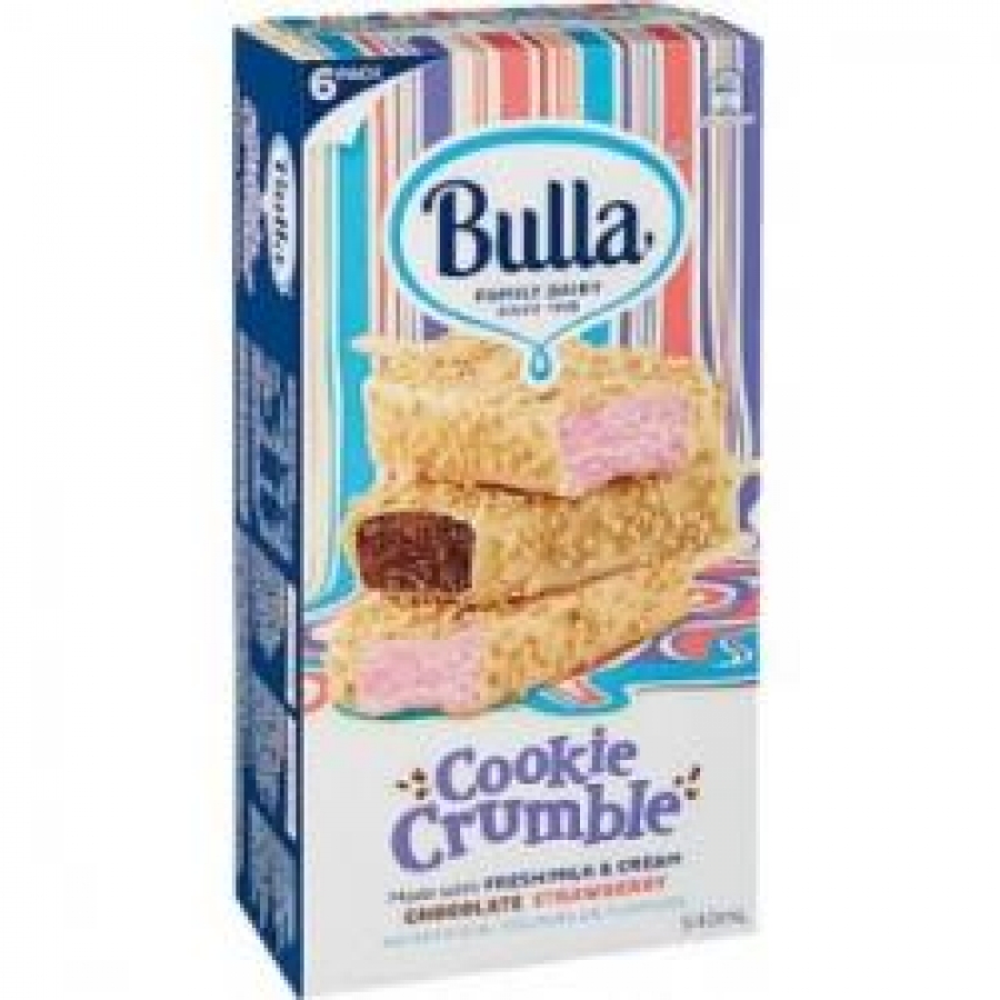 Bulla Multi Pack Cookie Crumble 6 pack