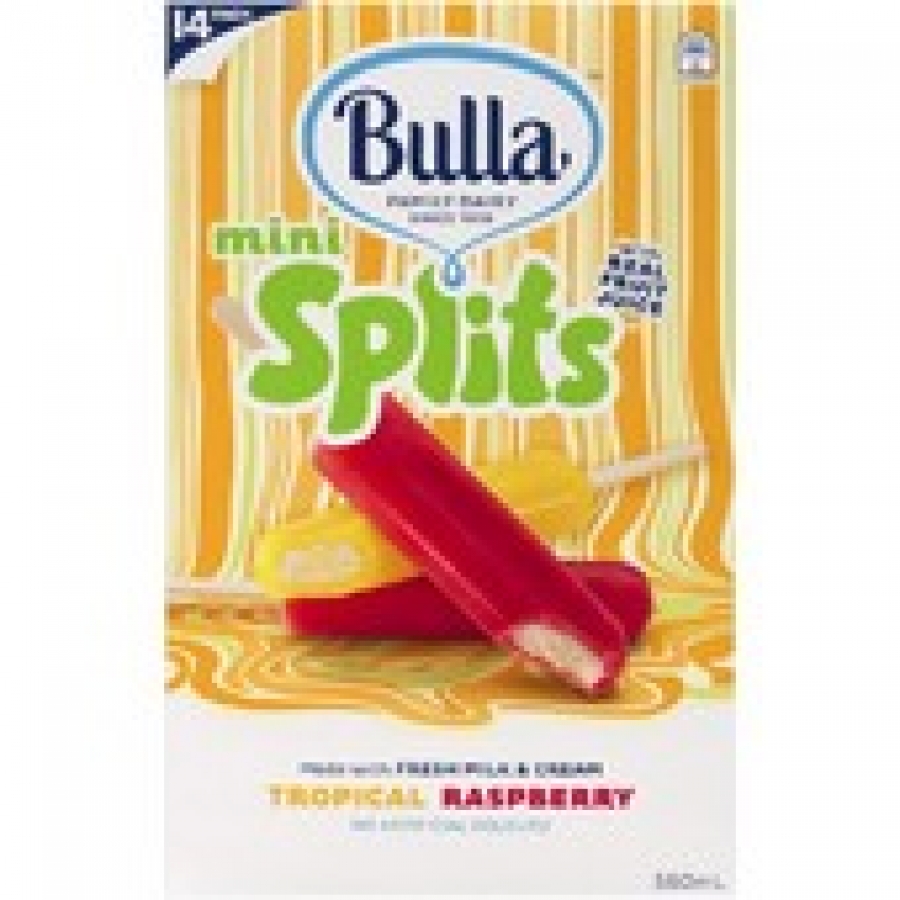 Bulla Splits Tropical & Raspberry Mini 14 pack 560mL