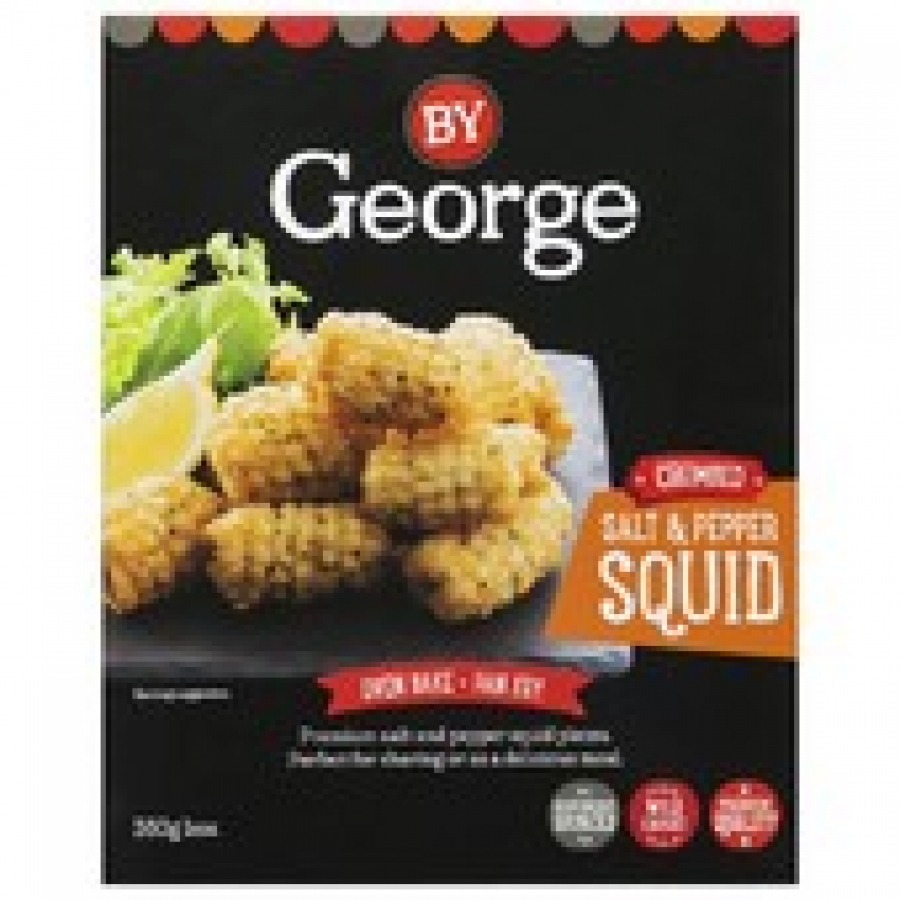 By George Salt & Pepper Frozen Squid 360g