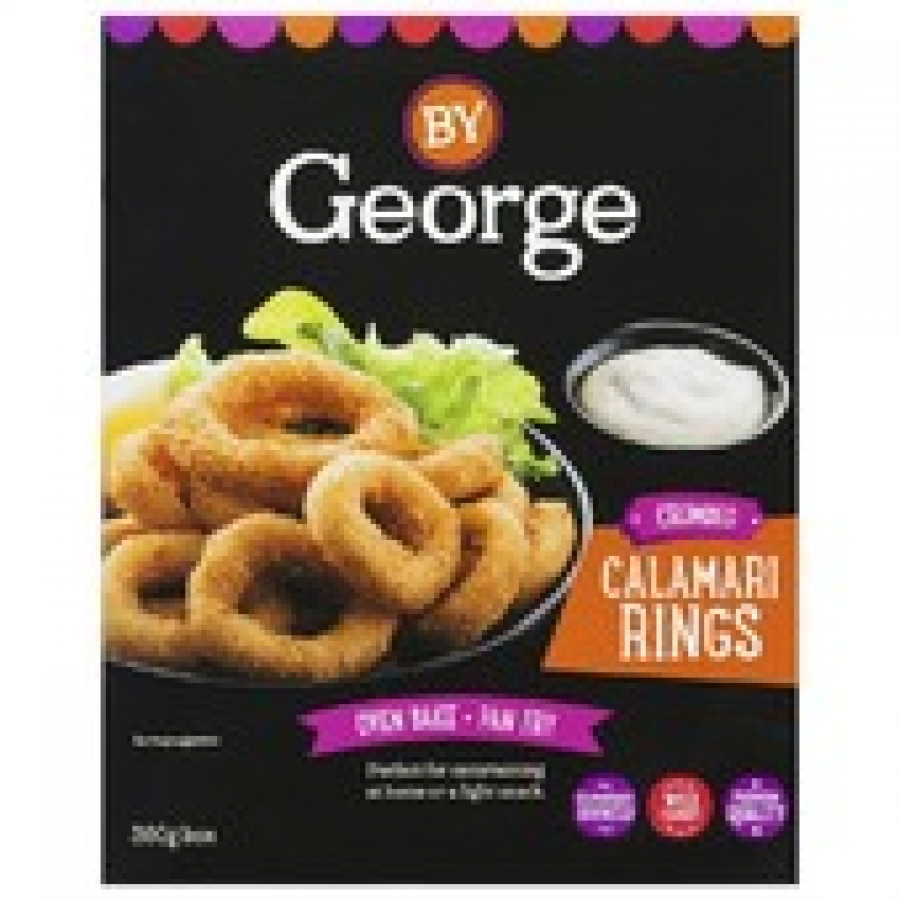 By George Squid Crumbed Rings 360g