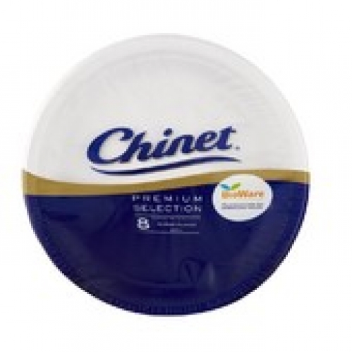 Chinet Bioware White Round Plates 8 pack