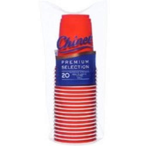 Chinet Red Plastic Cups 20 pack