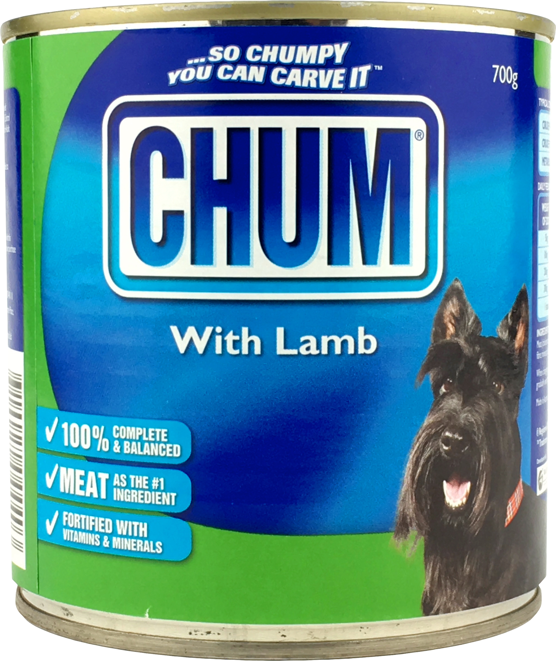 Chum Lamb Canned Dog Food 700g