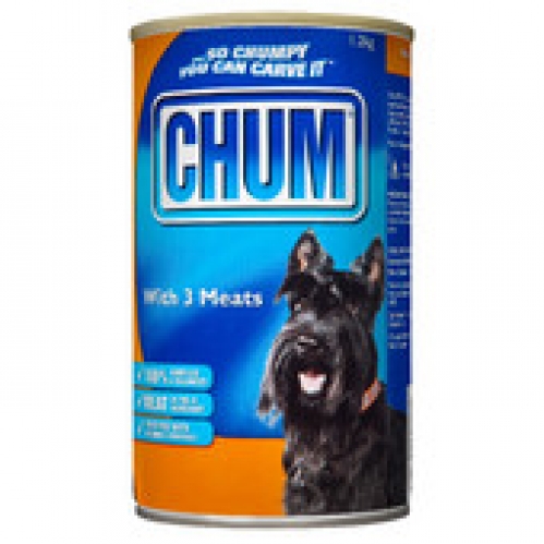 Chum Three Meats Canned Dog Food 1.2kg