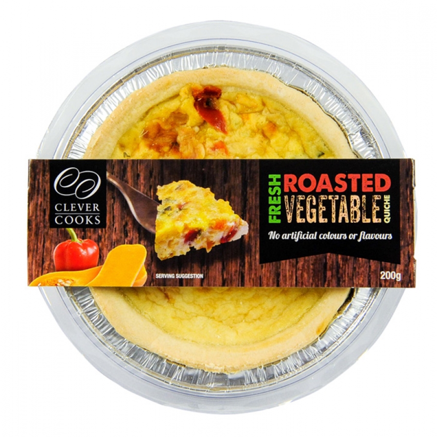 Clever Cooks Quiche Roast Vegetable 200g
