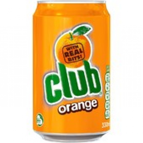 Club Orange Soft Drink Can 330mL