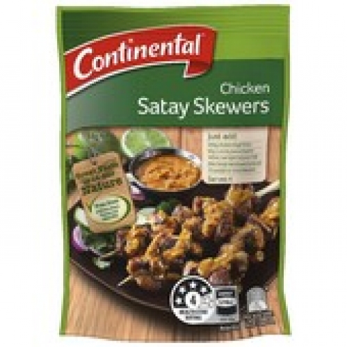Continental Chicken Satay Skewers Recipe Mix 34g