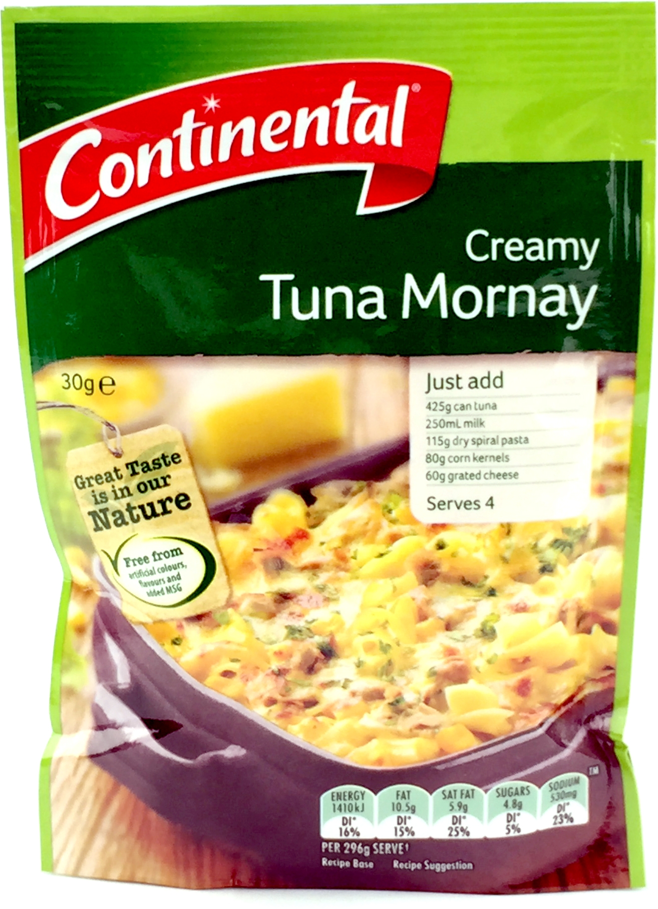 Continental Creamy Tuna Mornay Recipe Base Serves 4 30g