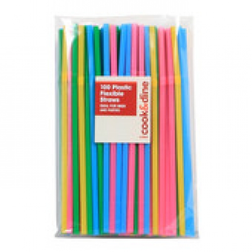 Cook & Dine Flexible Straws 100 pack