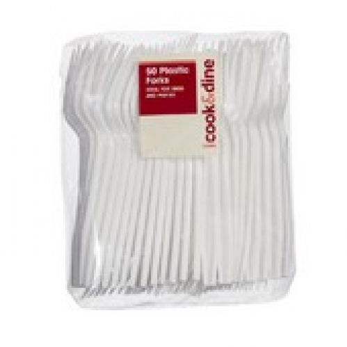 Cook & Dine Plastic Forks 50 pack
