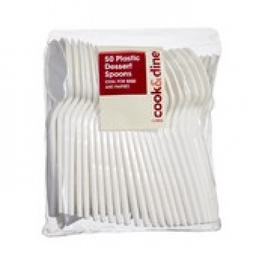 Cook & Dine Plastic Spoons 50 pack