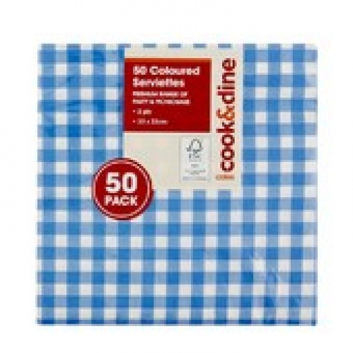 Cook & Dine Serviettes 50 pack
