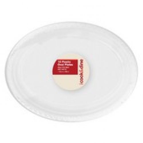 Cook & Dine White Oval Plate 10 pack