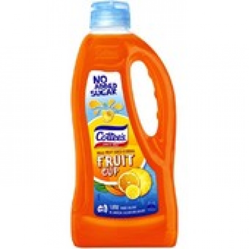Cottee's Fruit Cup No Added Sugar Cordial 1L